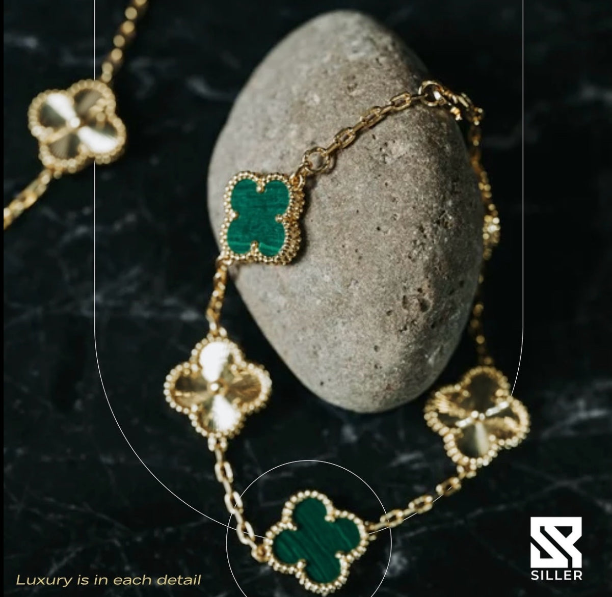 Sterling Silver Clover Pendant & Chain